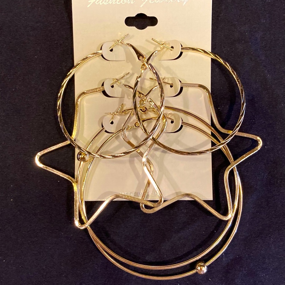 Gold Fashion Jewelry Earrings